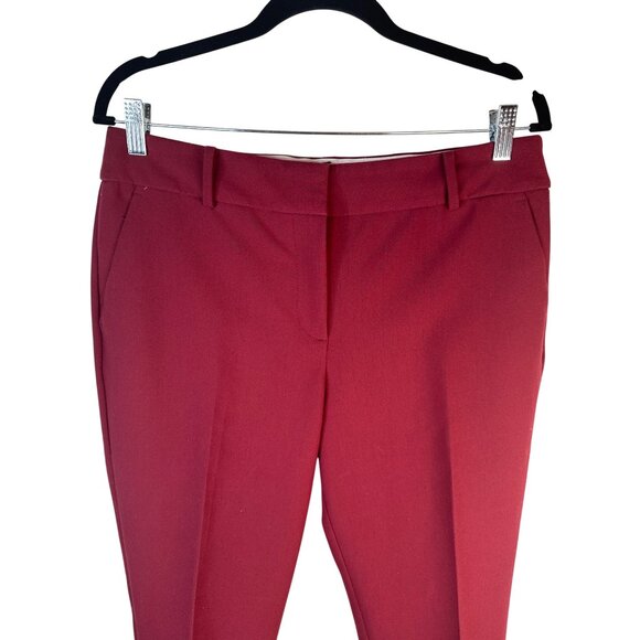Talbots Hampshire Ankle Pants Women Size 10 Red Polyester/Viscose/Spandex - Picture 6 of 16